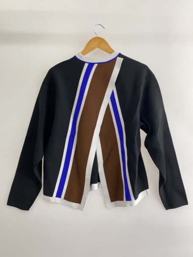 商品画像：汚れ有/ラインニット/38/ナイロン/BLK/531-5170220// 2