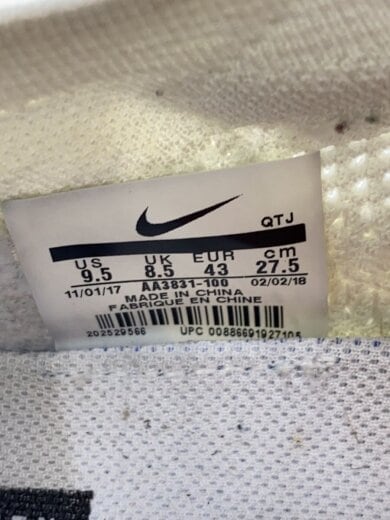 商品画像：THE 10 AIR VAPORMAX FK OFF-WHITE VIRGIL ABLOH/ホワイト/27.5cm/WH 5