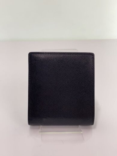 商品画像：2つ折り財布/レザー/BLK/メンズ 2
