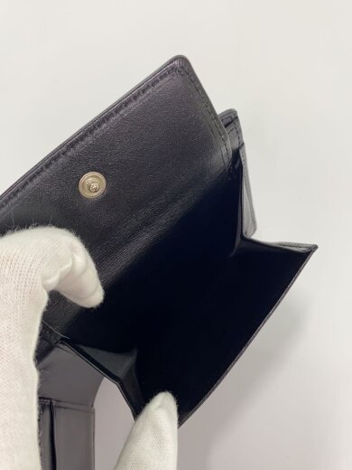 商品画像：2つ折り財布/レザー/BLK/メンズ 5