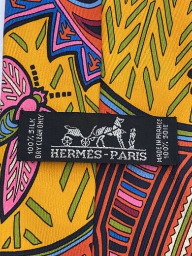 商品画像：ネクタイ/シルク/YLW/総柄/メンズ 3