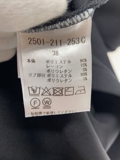 商品画像：モノフィラロングワンピース/所々汚れ有/38/ポリエステル/BLK/2501-211-253C// 4