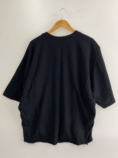 商品画像：裏毛スウェット地オーバーサイズカットソー/2/コットン/BLK/無地/yu-t07-672 2