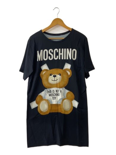 商品画像：背タグ欠損/ベアプリント/半袖ワンピース/36/コットン/BLK/KR72411186// 1