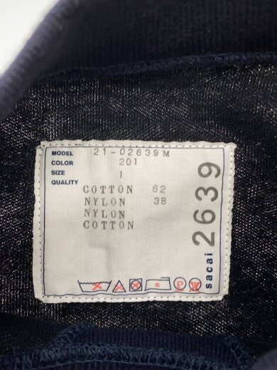 商品画像：Sponge Sweat 切替MA-1デザインスウェット/1/コットン/NVY/無地/21-02639M 4