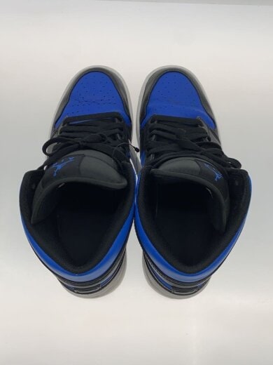 商品画像：履きジワ有/AIR JORDAN 1 MID_エア ジョーダン 1 ミッド/27cm/BLU/レザー// 3