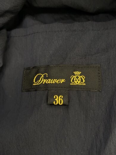 商品画像：ウォッシャーバックジップクルーネックブラウス/36/コットン/NVY/6521-299-1072 3