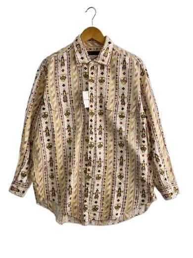 商品画像：60s/ネイティブ柄/長袖シャツ/L/コットン/マルチカラー/総柄// 1
