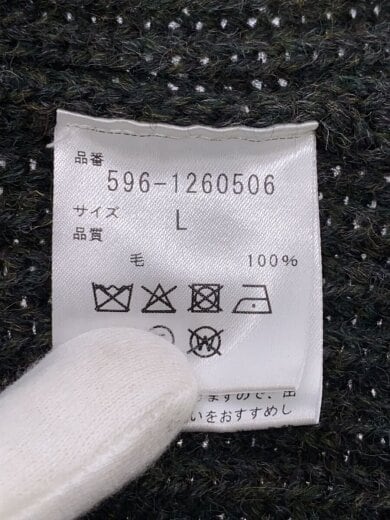 商品画像：チルデンニットベスト(厚手)/L/ウール/KHK/596-1260506// 4