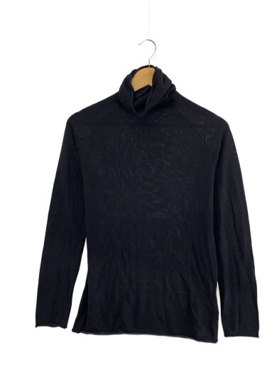 商品画像：ハイネックニット/シルク85/カシミア15/2/シルク/BLK/YC-K04-986// 1