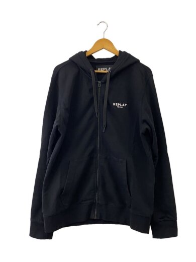 商品画像：ジップパーカー/XL/コットン/BLK/プリント/M6221.000.F22890P/f22890p// 1