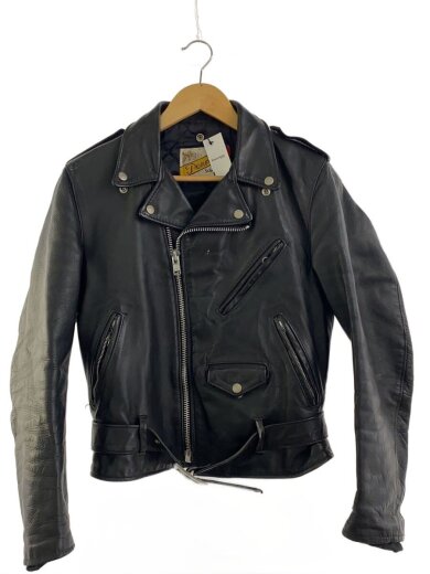 商品画像：ダブルライダースジャケット/36/牛革/BLK/618 1