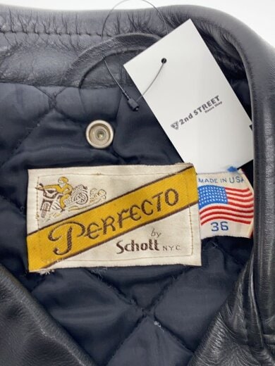 商品画像：ダブルライダースジャケット/36/牛革/BLK/618 3