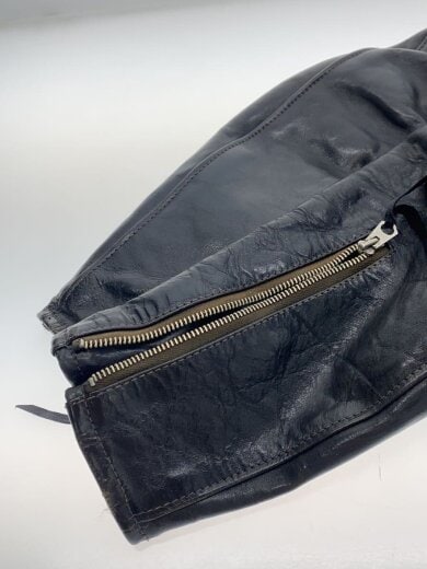 商品画像：レザージャケット・ブルゾン/36/レザー/BLK/無地 4