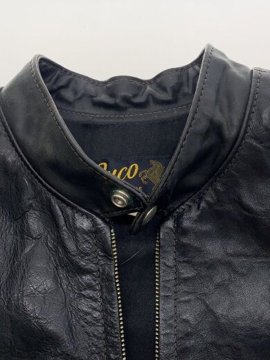 商品画像：レザージャケット・ブルゾン/36/レザー/BLK/無地 5