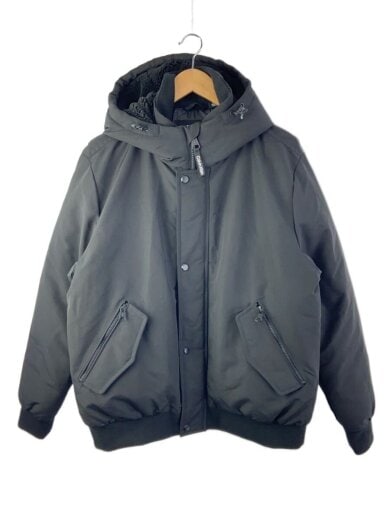 商品画像：ダウンジャケット/L/ポリエステル/BLK/無地/CM404358 1