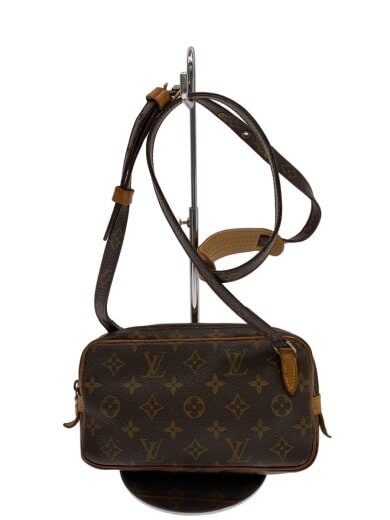 商品画像：ポシェット・マルリー・バンドリエール_モノグラム・キャンバス/PVC/BRW 1