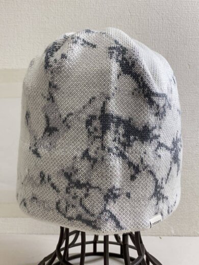 商品画像：ニットキャップ/--/ウール/WHT/総柄/メンズ 2