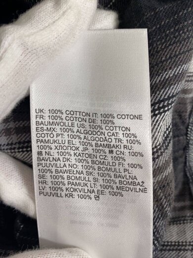 商品画像：長袖シャツ/46/コットン/BLK/チェック 5