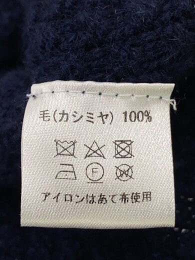 商品画像：ニット・セーター(薄手)/36/カシミア/NVY/無地 4