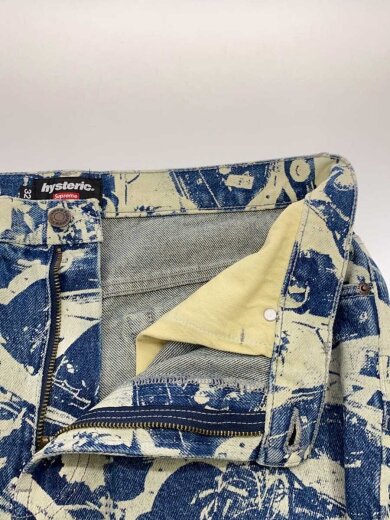 商品画像：ストレートパンツ/32/コットン/BLU/総柄/24AW 3