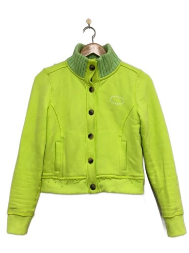 商品画像：カーディガン(厚手)/XS/ポリエステル/GRN/無地 1