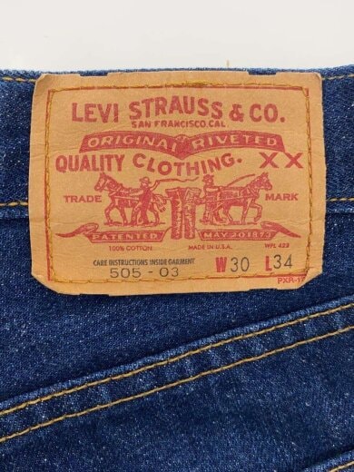 商品画像：00s/濃紺/ボトム/30/コットン/IDG/無地/505// 4