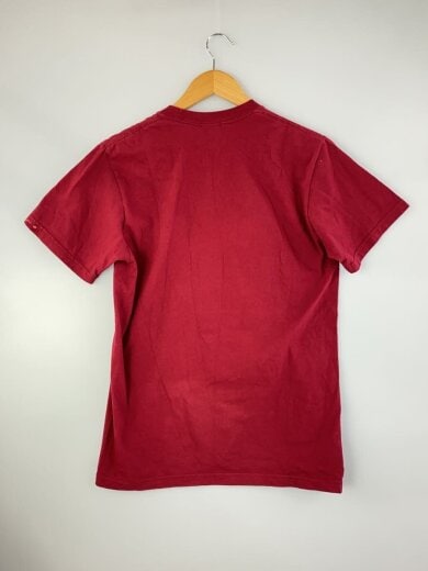 商品画像：Tシャツ/S/コットン/RED/プリント/穴空き、汚れ有 2