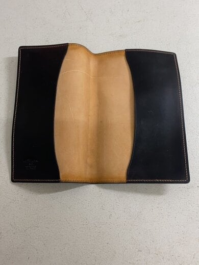 商品画像：長財布/レザー/BLK/無地/メンズ// 4