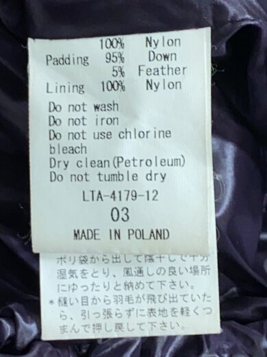商品画像：ダウンジャケット/3/ナイロン/PUP/無地/LTA-4179-12// 5