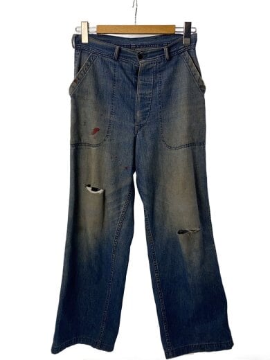 商品画像：vintage/40s/M-45/デニムベイカー/実寸30インチ/ステンシル/ボトム/IDG 1