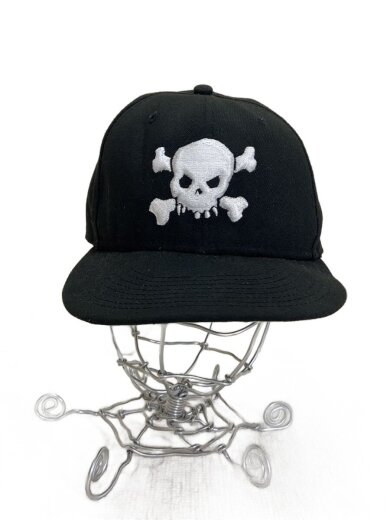 商品画像：Skull New Era Cap/キャップ/7 1/2/ポリエステル/BLK/メンズ 1