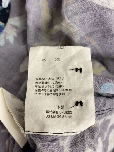 商品画像：半袖シャツ/3/レーヨン/NVY/花柄 4