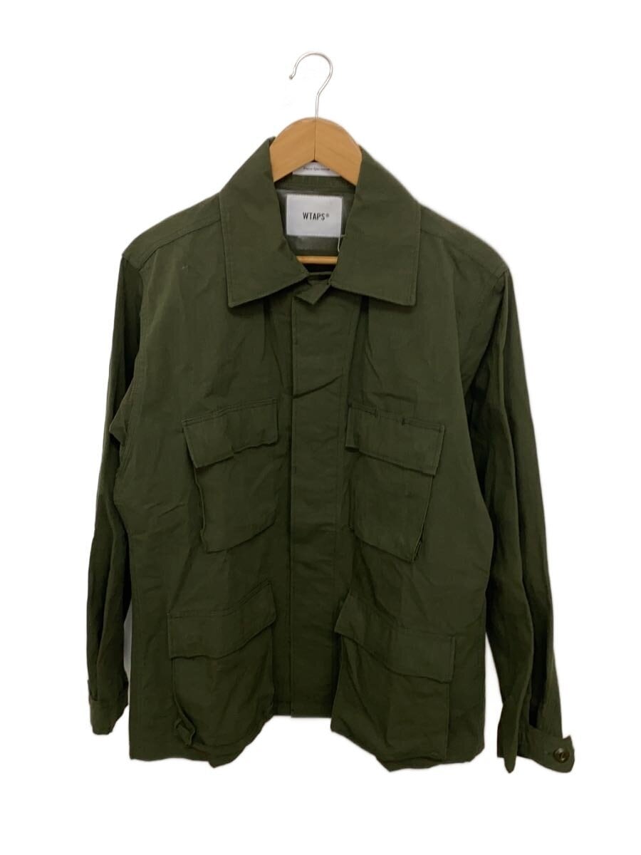 WTAPS / ミリタリージャケット/1/コットン/GRN/無地/WVDT-SHM01