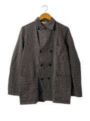 50s-60s/ブラックシャンブレー/ダブルブレスト/ORCON/ジャケット/グレー/Vintage
