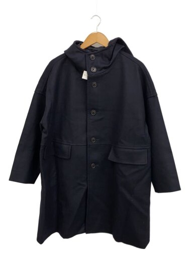 商品画像：ライトメルトンフデットコート/ステンカラーコート/36/ウール/無地/12-08-24-08302 1
