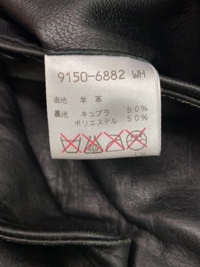 商品画像：テーラードジャケット/48/羊革/BLK/無地 4