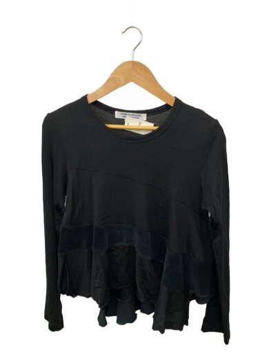 商品画像：長袖Tシャツ/M/ウール/BLK/無地/W10T018 1