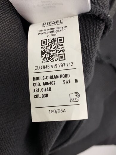 商品画像：パーカー/M/コットン/GRY/A06402 4