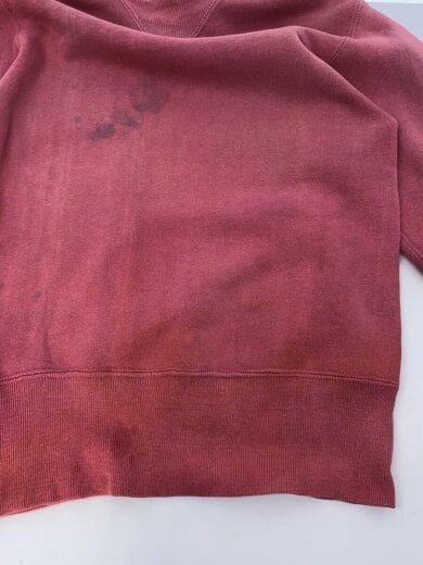 商品画像：スウェット/S/コットン/RED/無地 5