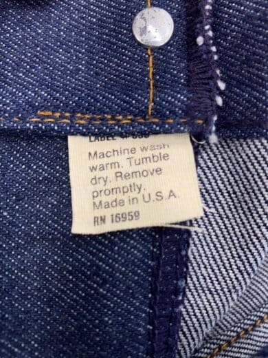 商品画像：70s頃/ブーツカットパンツ/--/コットン/IDG/無地 5