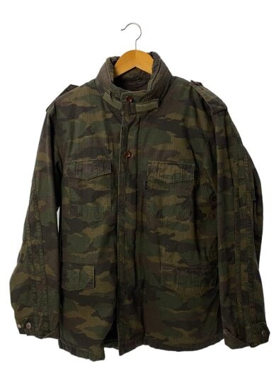 商品画像：ミリタリージャケット/L/コットン/GRN/カモフラ 1