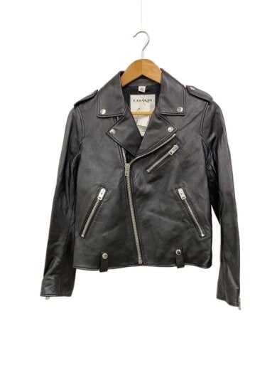 商品画像：モトジャケット/ダブルライダースジャケット/S/羊革/BLK/無地/C9237 1