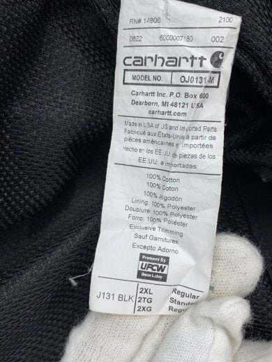 画像：Carharttジャケット/--/コットン/BLK/OJ0131-M4