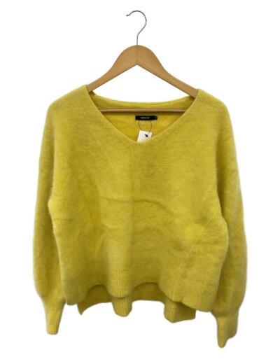 商品画像：ニット・セーター(薄手)/38/ウール/YLW/無地 1
