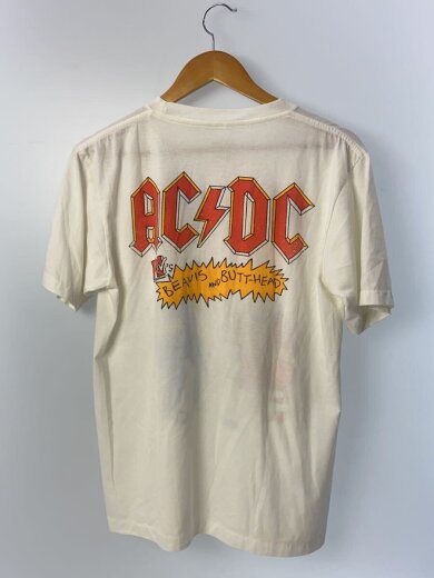 商品画像：Tシャツ/L/コットン/WHT/プリント/AC/DC/beavis & butt head 2