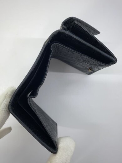 商品画像：ペーパーミニウォレット/グラフィック/3つ折り財布/レザー/BLK/総柄/メンズ 5