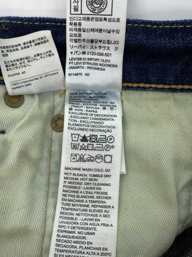 商品画像：ストレートパンツ/34/デニム/NVY/無地/00501-1485 6