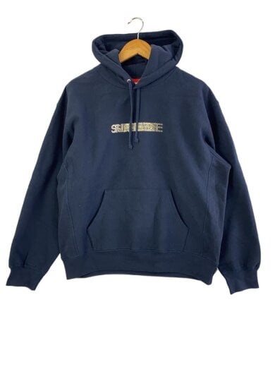 画像：Supreme × Swarovski25FW/Swarovski Motion Logo Hooded Sweatshirt/パーカー/M/コットン//1
