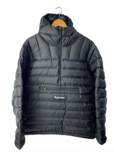 商品画像：Micro Down Half Zip Hooded Pullover/ダウンジャケット/M/ポリエステル/BLK 1